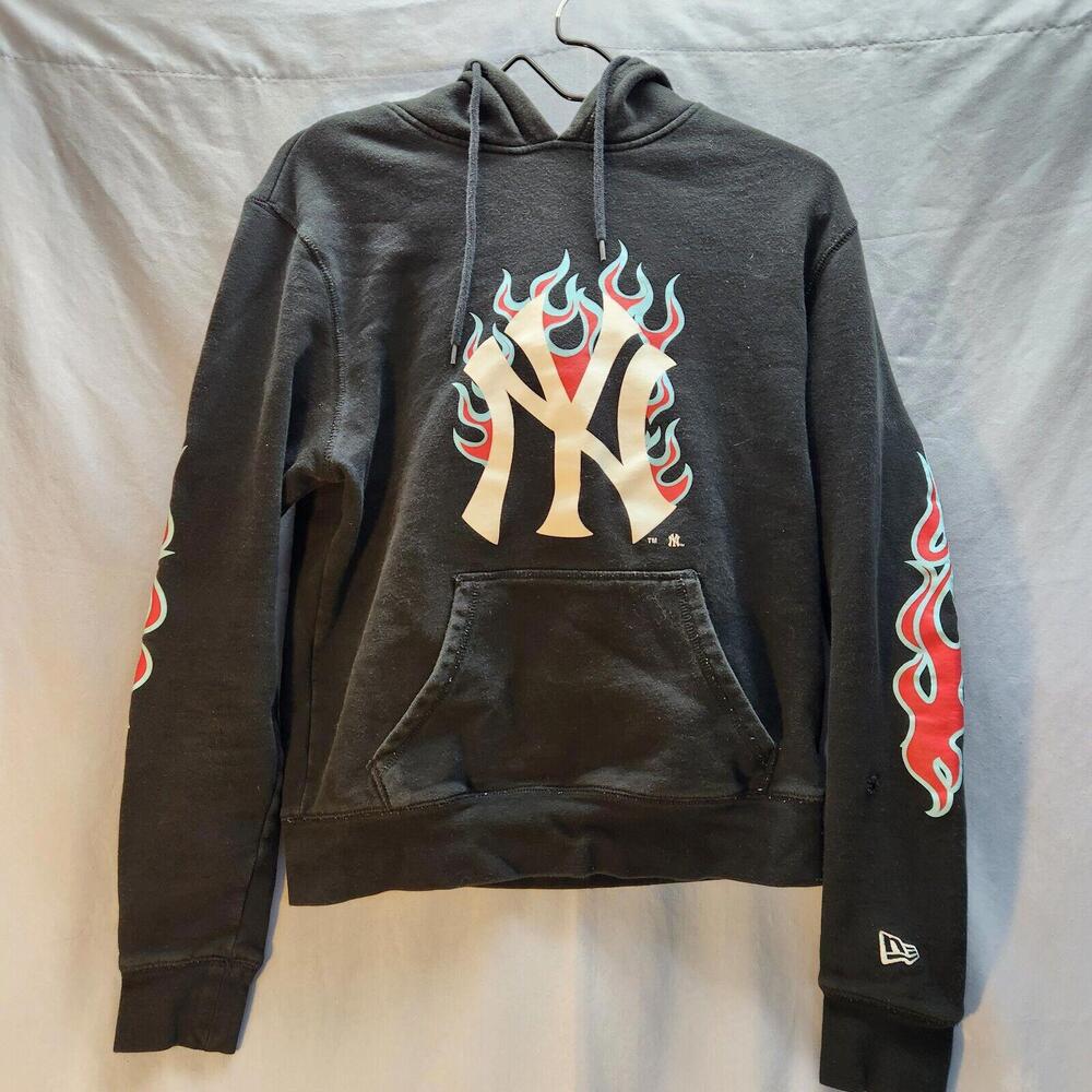 New Era New York Yankees Flame Hoodie Black Size‎ Small